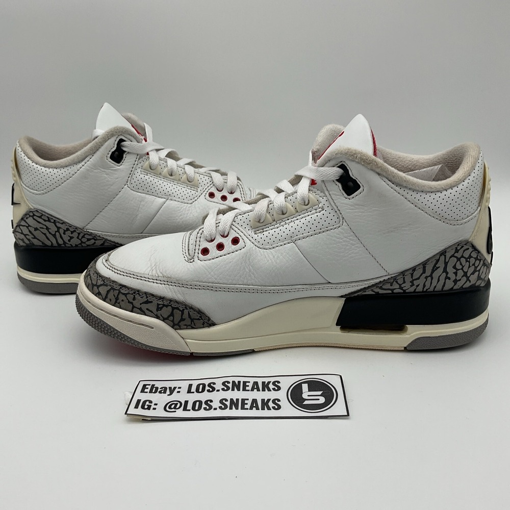 Size 8.5 - Jordan 3 Retro Mid White Cement Reimagined (DN3707-100)‎ - Picture 2 of 8